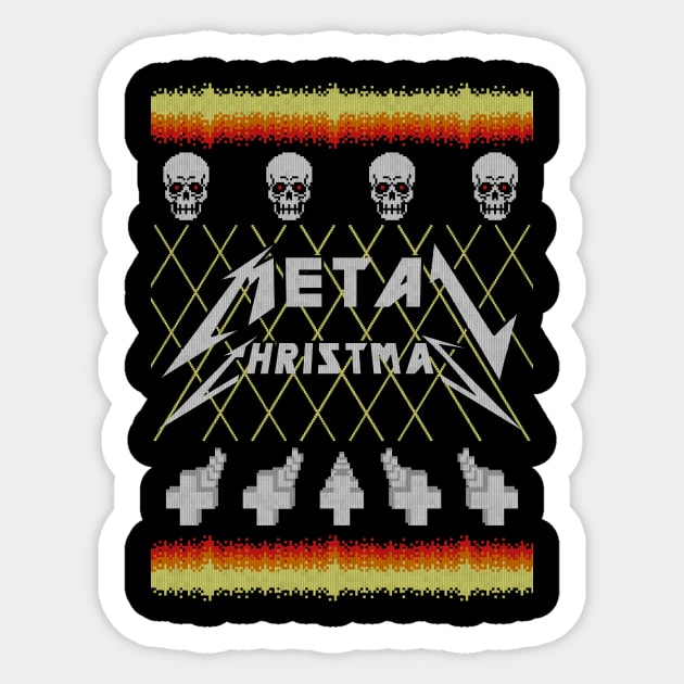 Metal Christmas Sticker by LegendaryPhoenix